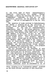 Bophuthatswana Industrial Conciliation Act