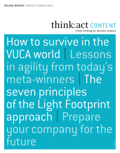 How to survive in the VUCA world