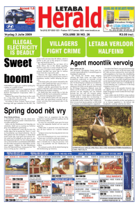 Sweet boom! - Letaba Herald