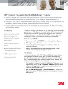 3M™ Inpatient Psychiatric Facility DRG Software Products
