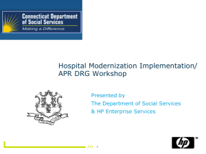 APR DRG - Connecticut Medical Assistance Program