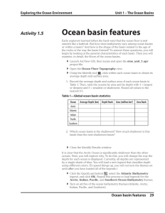 Ocean basin features