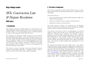 Construction Law & Dispute Resolution