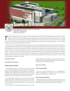 SCHOOL OF STATISTICS