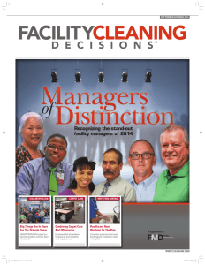 FACILITY CLEANING DECISIONS LITY CLEANING DECISIONS