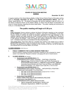 Agenda - Santa Monica-Malibu Unified School District