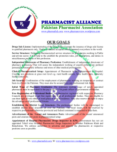 Goals of Pharmacist Alliance PDF File