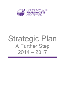 A Further Step 2014 – 2017 - Commonwealth Pharmacists Association