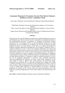 Pharmacologyonline 2: 715-721 (2009) Newsletter Azhar et al