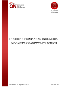 statistik perbankan indonesia indonesian banking