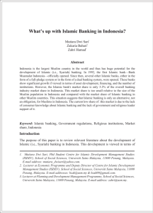 What's up with Islamic Banking in Indonesia?