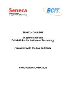 SENECA COLLEGE in partnership with British Columbia Institute of