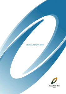 BERNAS Annual Report 2003