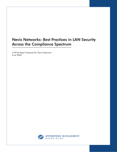 Nevis Networks: Best Practices in LAN Security Across the