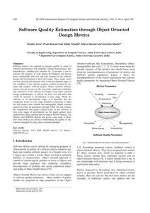 Software Quality Estimation through Object Oriented Design Metrics