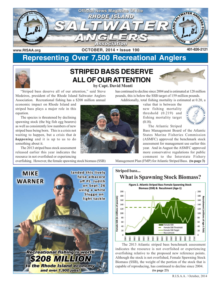 October The Rhode Island Saltwater Anglers Association