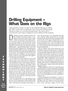 Drilling Equipment – What Goes on the Rigs