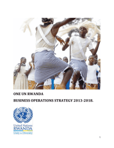 one un rwanda business operations strategy 2013-2018.