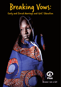 Early and Forced Marriage and Girls' Education