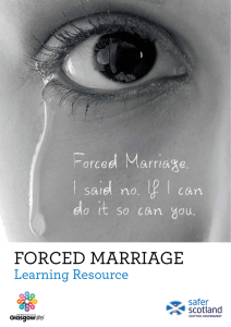 forced marriage - The Scottish Government