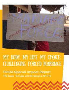 Forced Marriage Impact Report - FRIDA The Young Feminist Fund