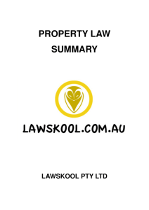property law summary