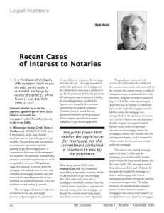 Recent Cases of Interest to Notaries