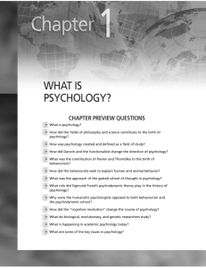 What is psychology? - Science of Psychology Home