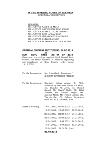 decision - Supreme Court of Pakistan