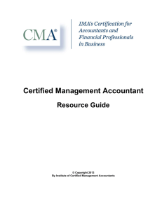 Certified Management Accountant