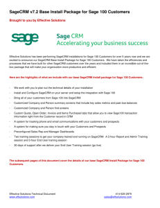 View our Base Package for Sage 100 Brochure