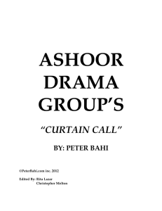Ashoor Drama Group - "Curtain Call"