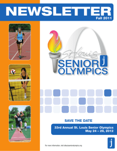 newsletter - St. Louis Senior Olympics