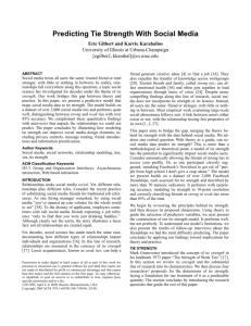 Predicting Tie Strength With Social Media