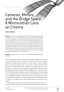 Cameras, Mirrors, and the Bridge Space: A Winnicottian Lens on