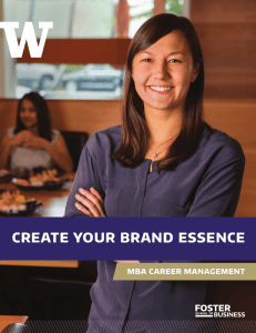 Brand Essence - Foster School of Business