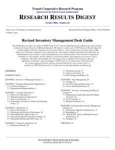 Revised Inventory Management Desk Guide