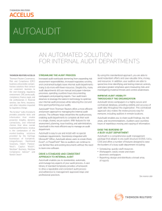 AutoAudit® from Thomson Reuters - Q