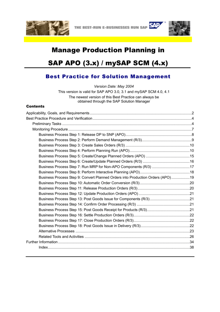 scm240 production planning