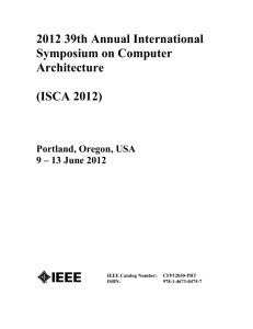 2012 39th Annual International Symposium on