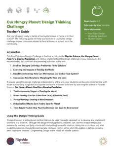 Our Hungry Planet: Design Thinking Challenge