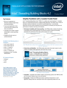 Intel® Threading Building Blocks 4.2