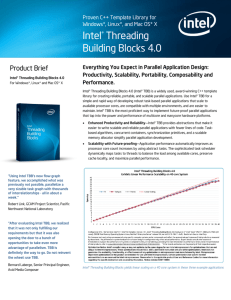 Intel® Threading Building Blocks 4.0