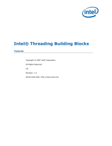 Intel® Threading Building Blocks