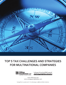top 5 tax challenges and strategies for multinational companies