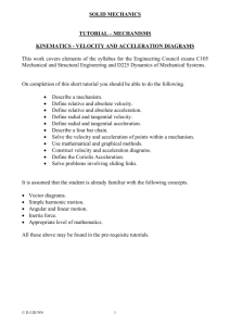 SOLID MECHANICS TUTORIAL – MECHANISMS
