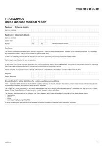 FundsAtWork Dread disease medical report