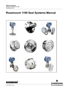 Rosemount 1199 Seal Systems Manual