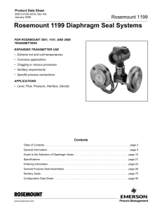 Rosemount 1199 Diaphragm Seal Systems