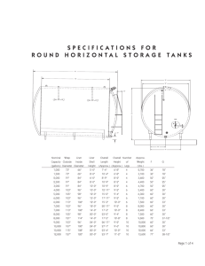 specifications for round horizontal storage tanks